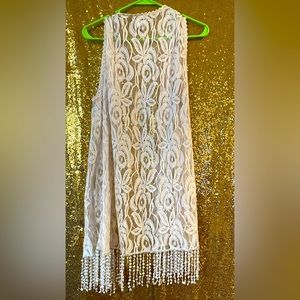 Sassybling embroidery Sheer cardigan Size 1X